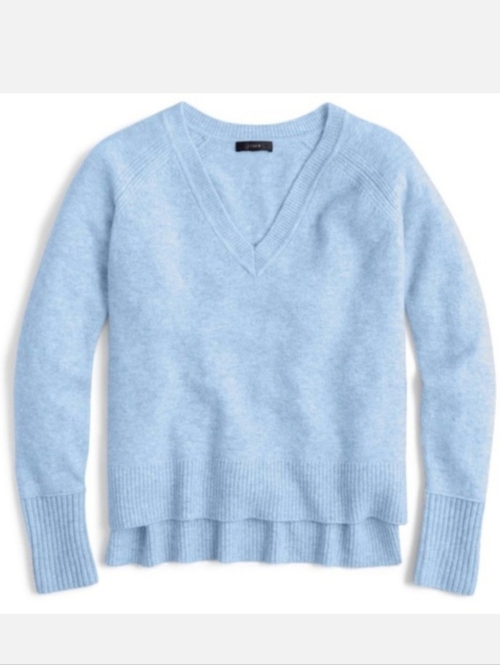 J Crew Womens Merino Wool Alpaca Pullover Sweater Blue Soft Size XL